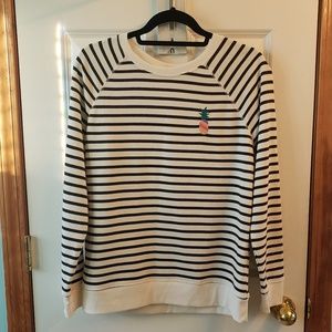 NWT Embroidered Pineapple Sweatshirt
